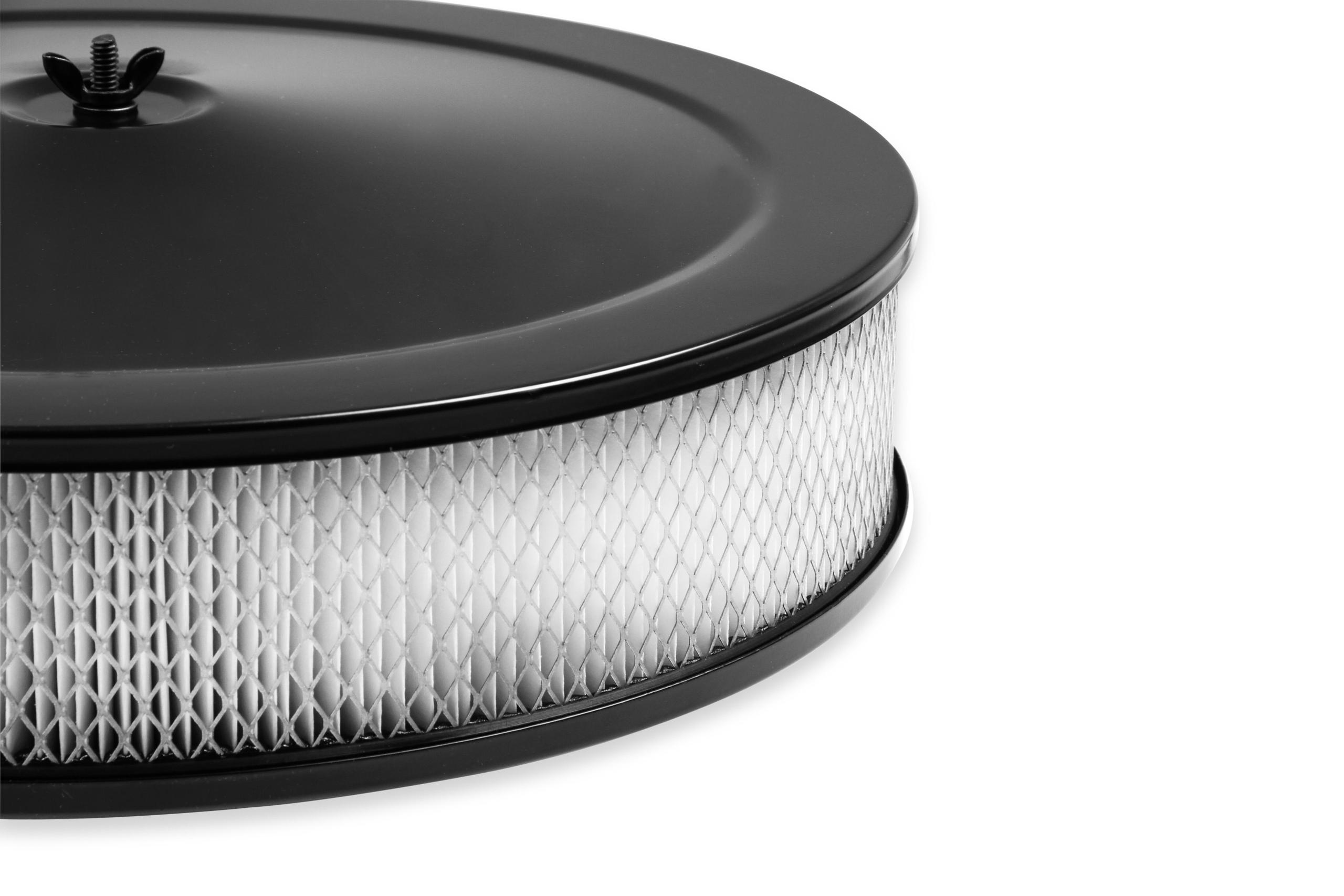 Mr. Gasket Competition Air Cleaner - Flat Black.  - 9790BP