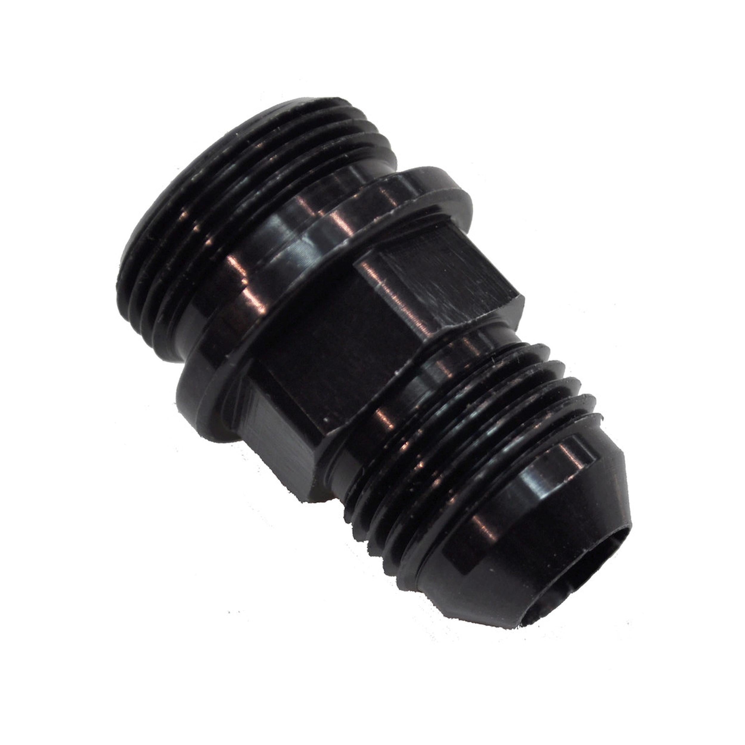 Quickfuel 7/8-20 #8 A/N Fuel Inlet Fitting Black. - 19-38QFT
