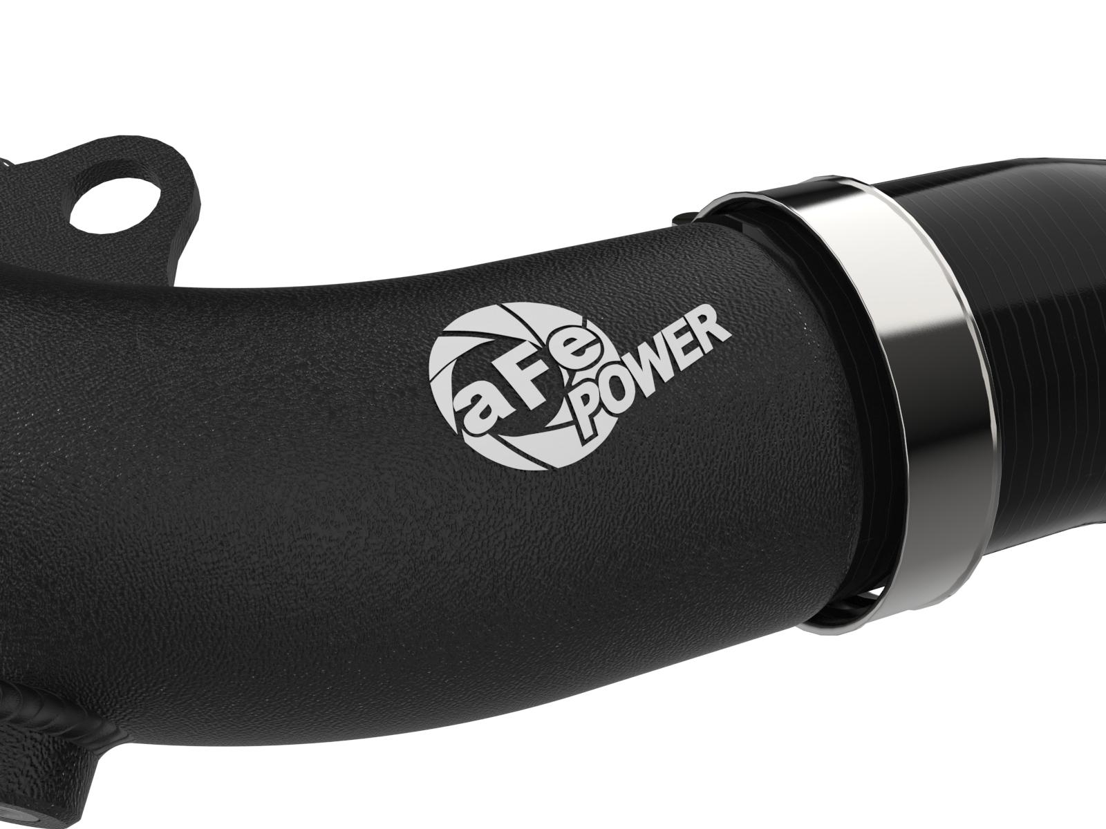 AFE BladeRunner 2-1/2 IN Aluminum Hot Charge Pipe Black (2024-2025 Wrangler) - 46-20778-B