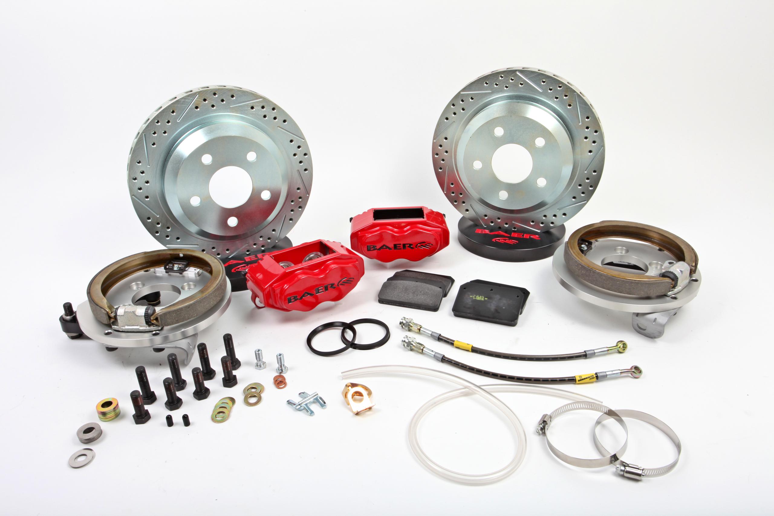 Baer 12" SS4 Rear Brake Kit, Comp Yellow, SDZ (1978-1988 Buick, Chevrolet, Oldsmobile, Pontiac Fitments) - 4302337CY