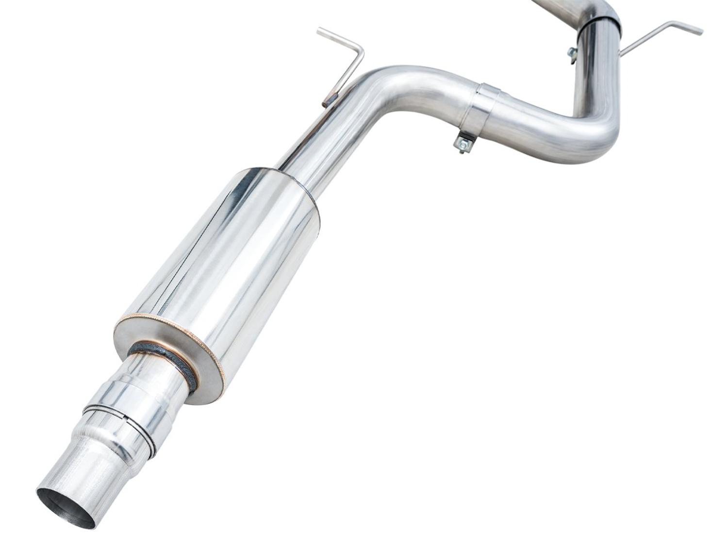 AWE Track Edition Catback Exhaust - Chrome Silver Tips (2022-2023 Volkswagen MK8 GTI) - 3020-32658