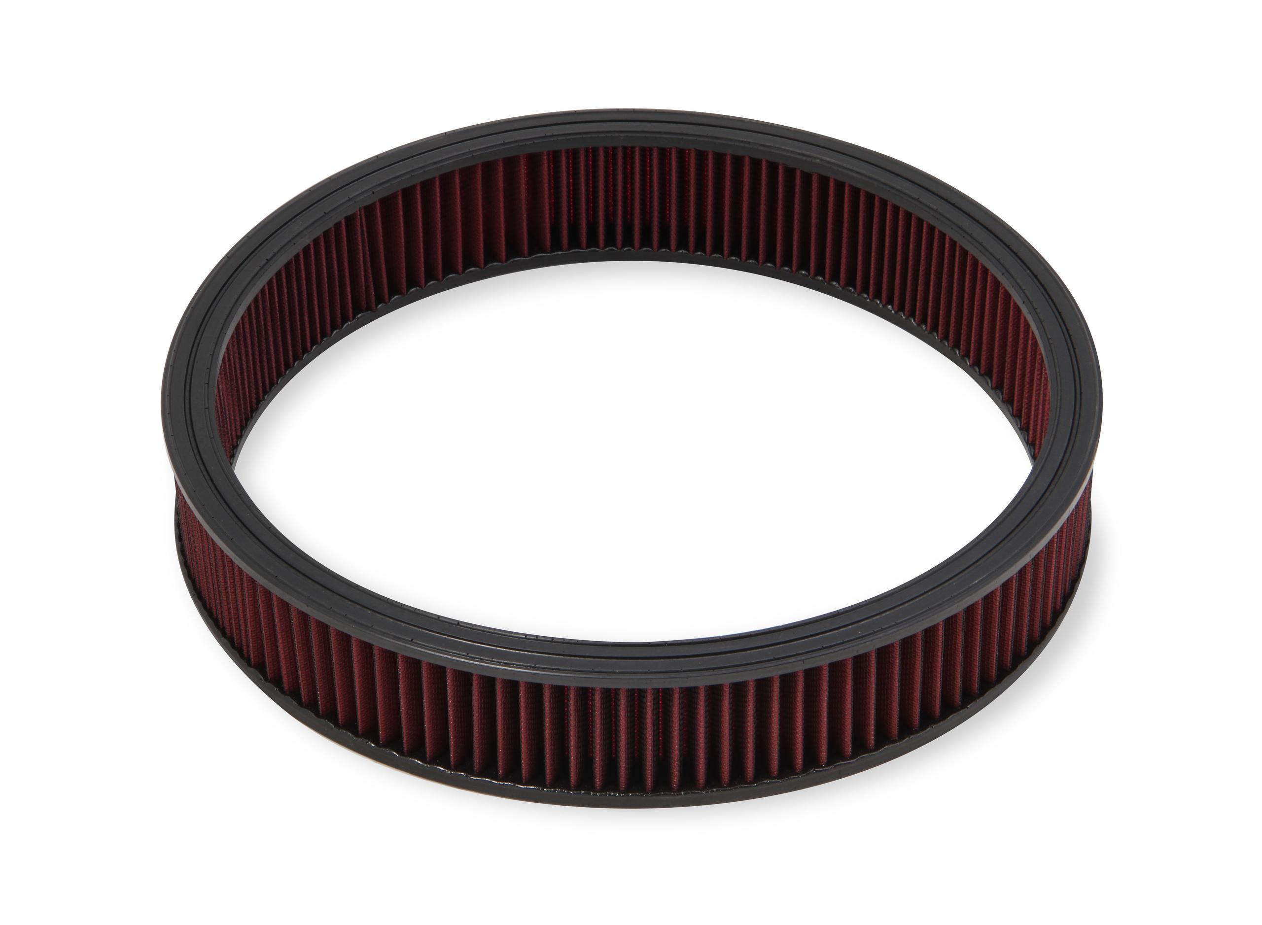 Holley 16" X 3" Red Washable Gauze Filter.  - 220-30