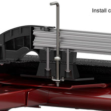 Teraflex 07-18 Wrangler JK 4 Door Nebo Roof Rack Main Rail Kit Silver - 4722000