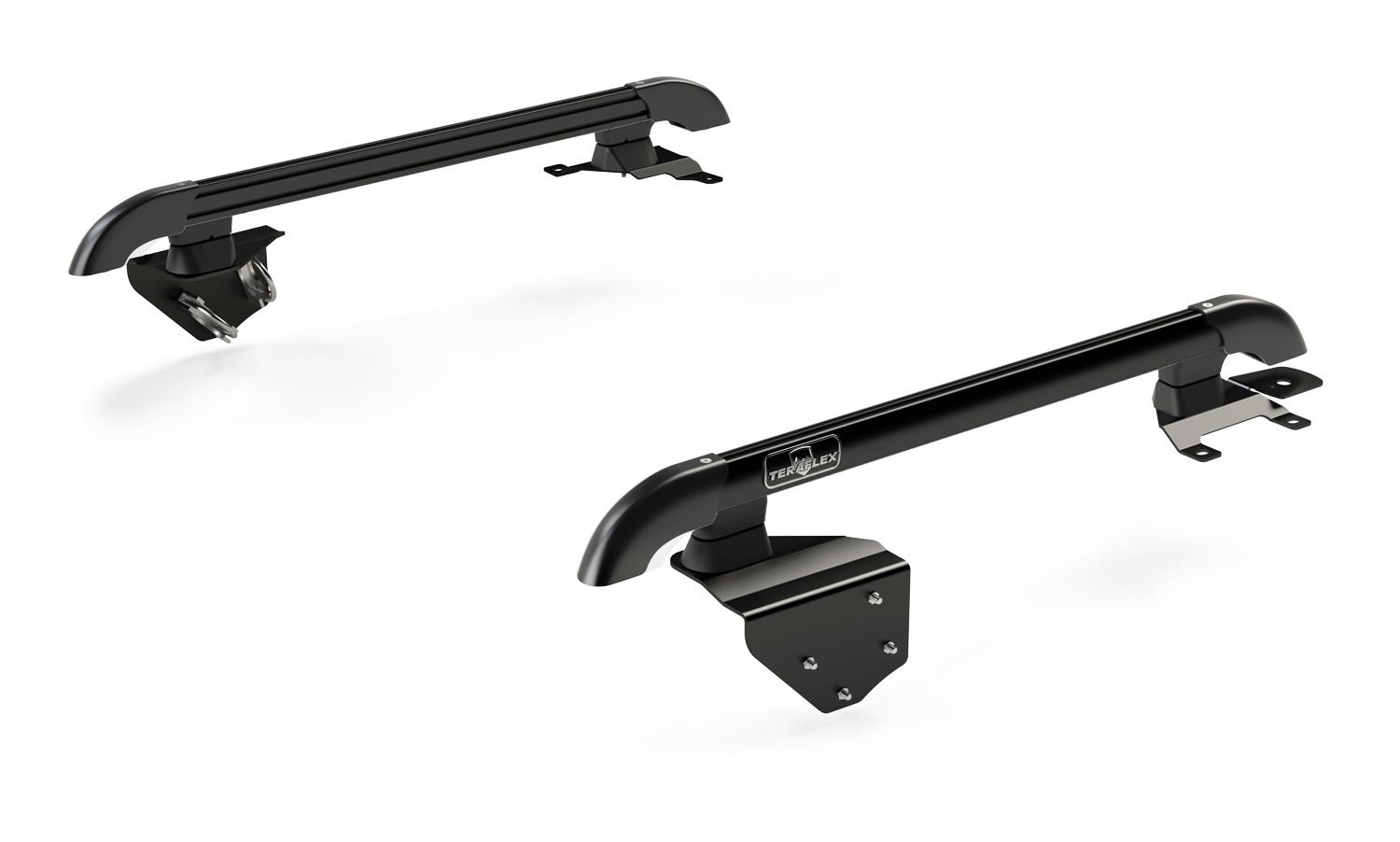 Teraflex 07-18 Wrangler JK 2 Door Nebo Roof Rack Main Rail Kit Black - 4722020
