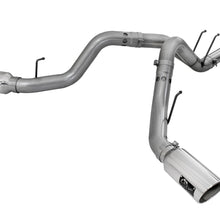 AFE Large Bore-HD 4 IN 409 Stainless Steel DPF-Back Exhaust System w/Polished Tip - 49-43065-P