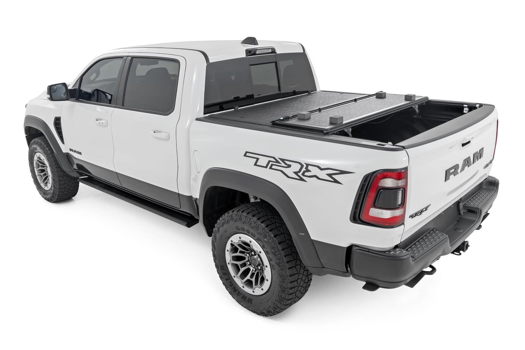 Rough Country Hard Low Profile Bed Cover 5 Foot 7 Inch Bed No Rambox Ram 1500 (19-26)/1500 TRX (21-24) (2019-2026 1500) - 47320550B