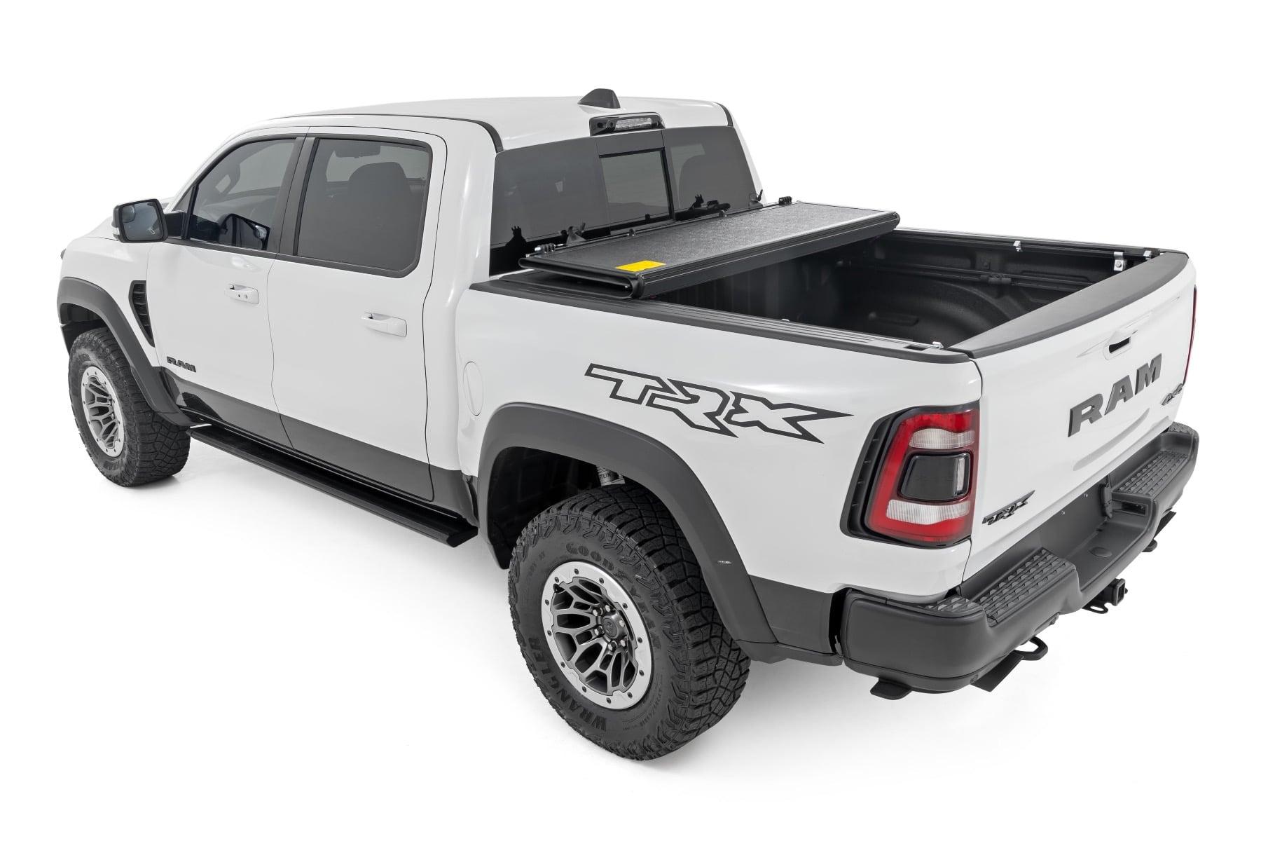 Rough Country Hard Low Profile Bed Cover 5 Foot 7 Inch Bed No Rambox Ram 1500 (19-26)/1500 TRX (21-24) (2019-2026 1500) - 47320550B
