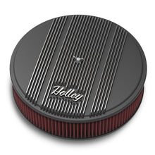 Holley 14" Round Finned Air Cleaner.  - 120-153
