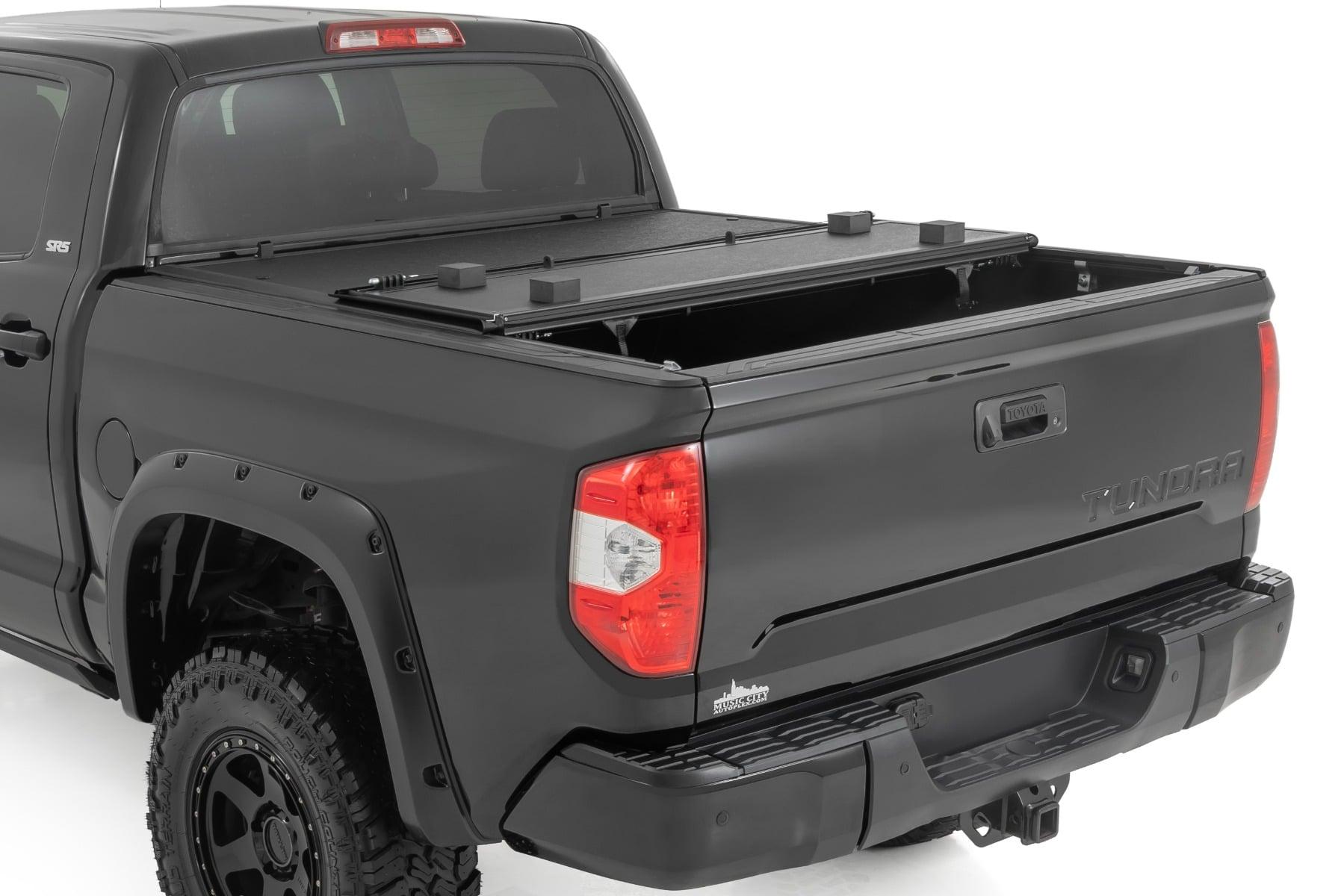 Rough Country Hard Low Profile Bed Cover 5 Foot 7 Inch Bed Toyota Tundra 2WD/4WD (2007-2021) (2007-2021 Tundra) - 47414550B