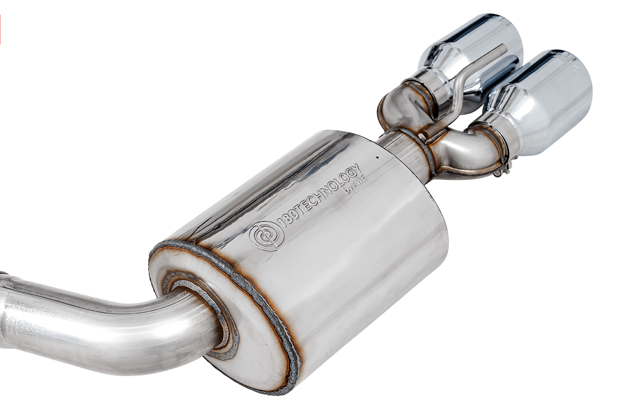 AWE 3020-42074 AWE Touring Edition Exhaust - Non-Resonated, Chrome Quad Tips (2015-2020 Dodge Challenger 6.4L / 6.2L SC)
