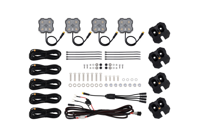 Diode Dyamics Roof Rack Scene Light Dual Color - Amber/White - Kit
