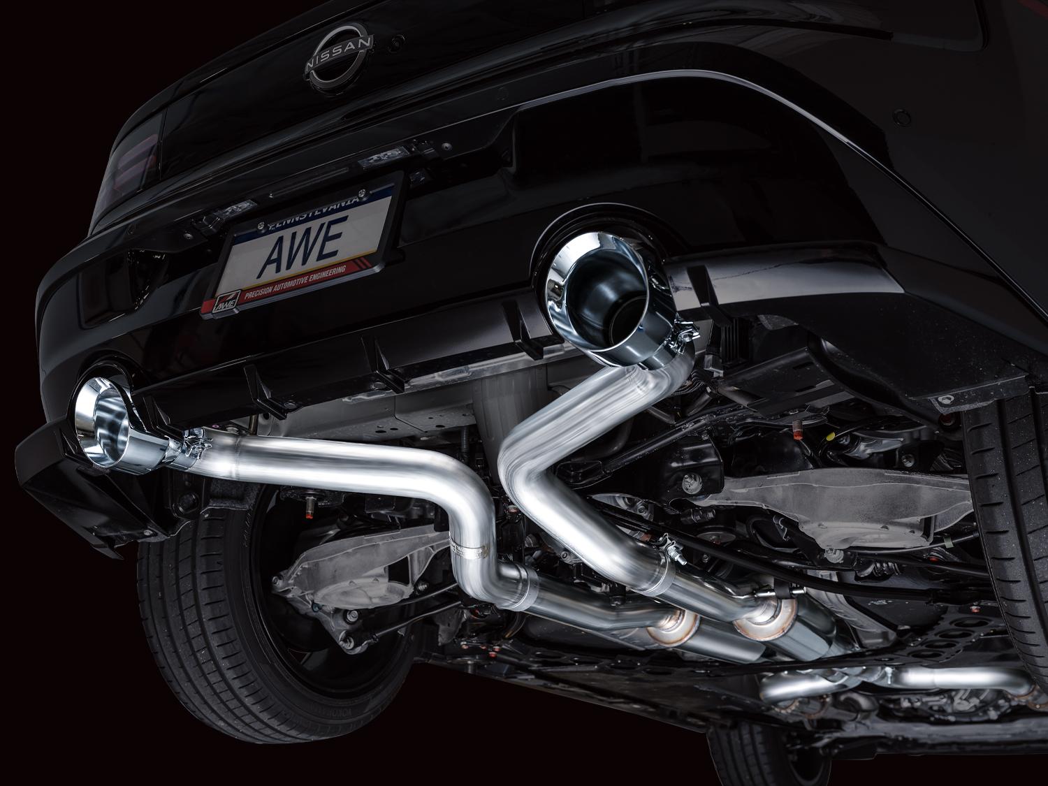 AWE Track Edition for Nissan Z - Chrome Tips - 3020-32400