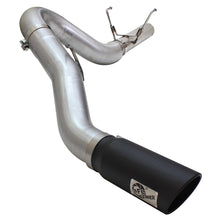 AFE Large Bore-HD 5 IN 409 Stainless Steel DPF-Back Exhaust System w/Black Tip (2013-2018 2500, 3500) - 49-42051-1B