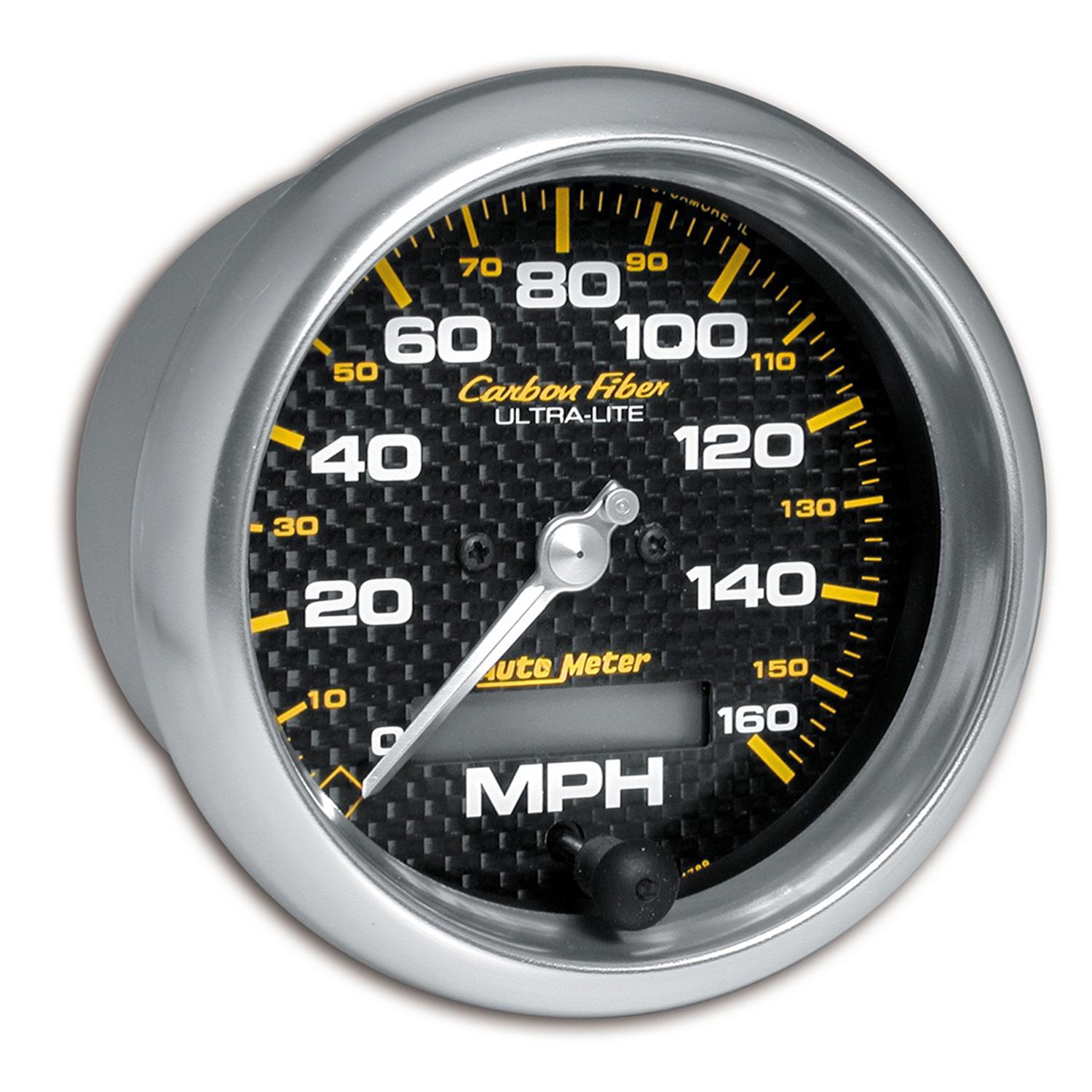 Auto Meter 3-3/8" SPEEDOMETER, 0-160 MPH, CARBON FIBER - 4789