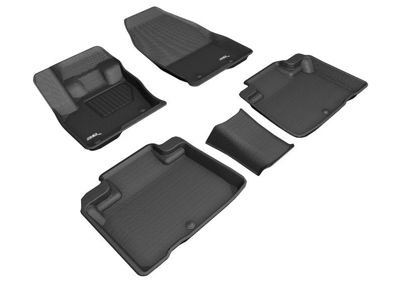 3D MAXpider 2016-2020 Lincoln Nautilus/Mkx Kagu 1st & 2nd Row Floormats - Black