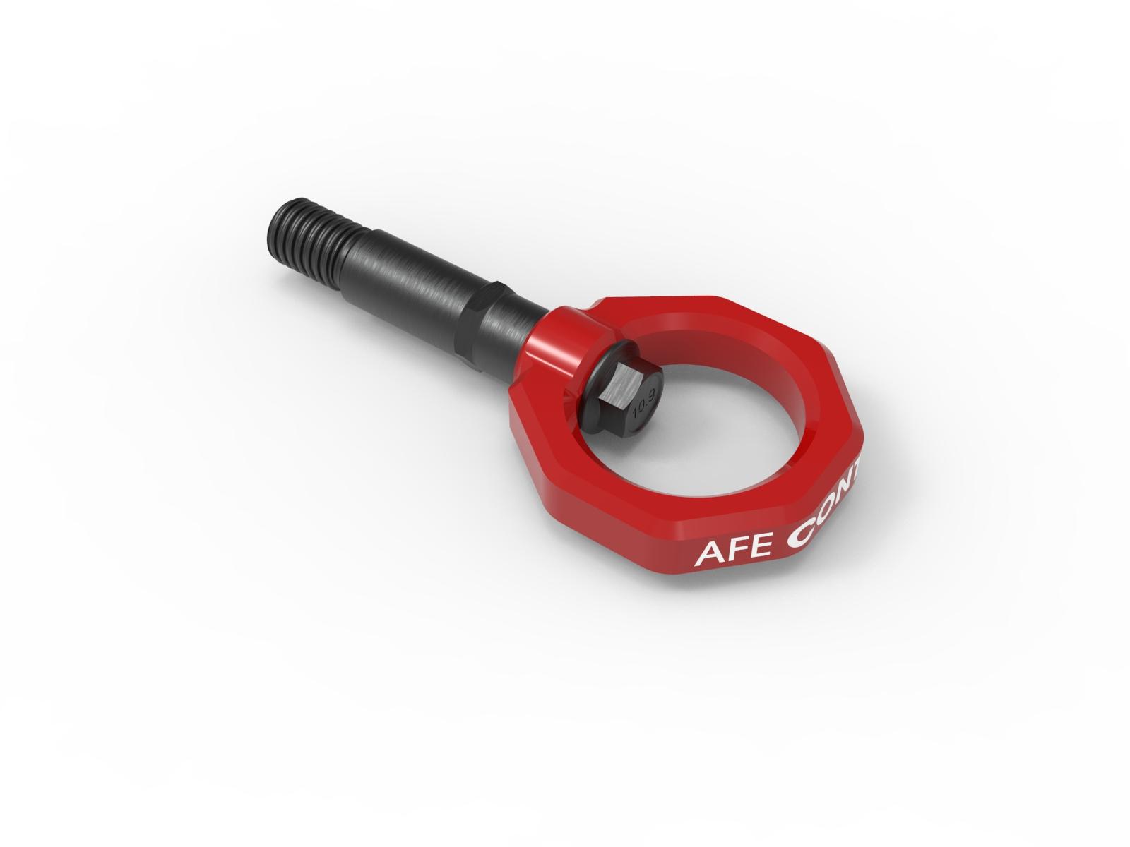 aFe CONTROL Rear Tow Hook Red (2020-2021 GR Supra, GR Supra, GR Supra) - 450-721002-R