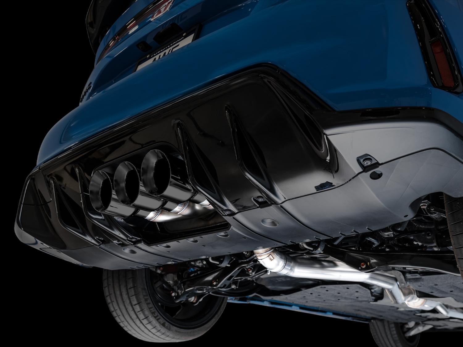 AWE Touring Edition for FL5 CTR - Triple Diamond Black Tips - 3015-53287