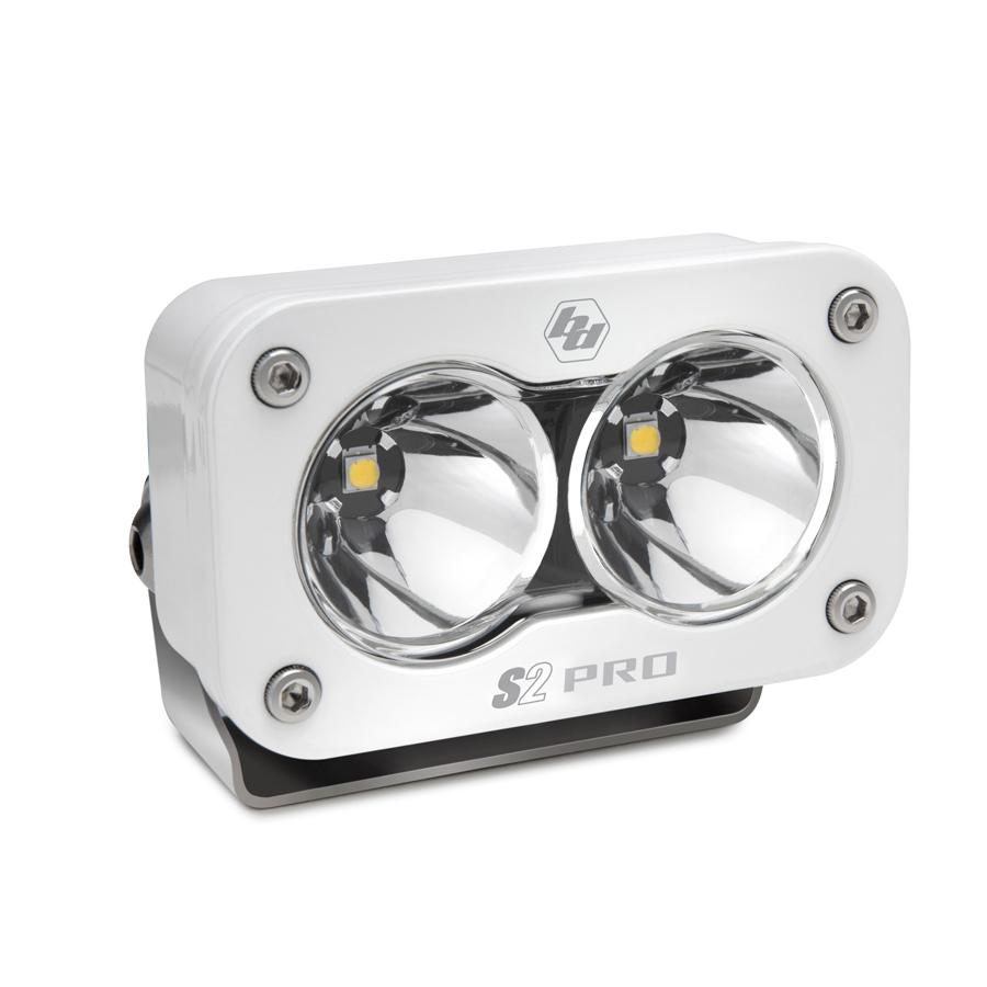 Baja Designs S2 Pro LED Work Light: (Each / White / Work-Scene Beam / White Hosuing) (Universal) - 480006WT