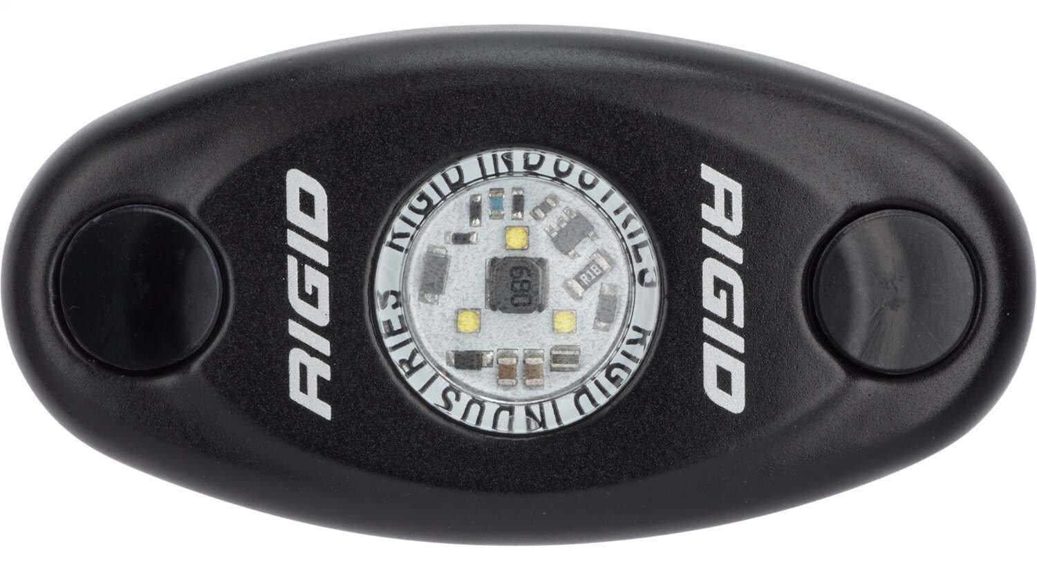 RIGID Industries Rigid A-Series Led Light, Low Power, Red, Black Housing, Single - 480043