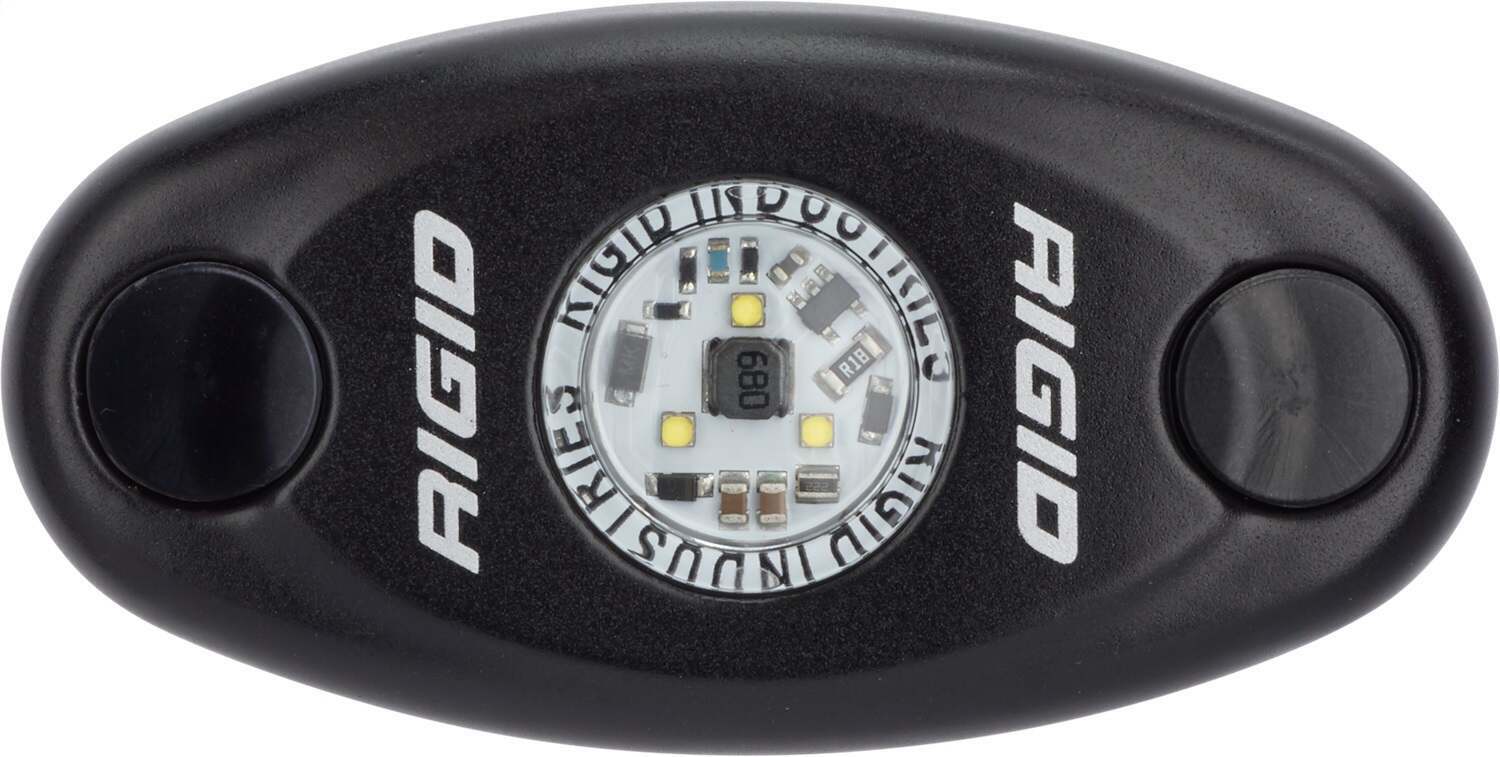 RIGID Industries Rigid A-Series Led Light, High Power, Cool White, Black Housing, Single - 480093