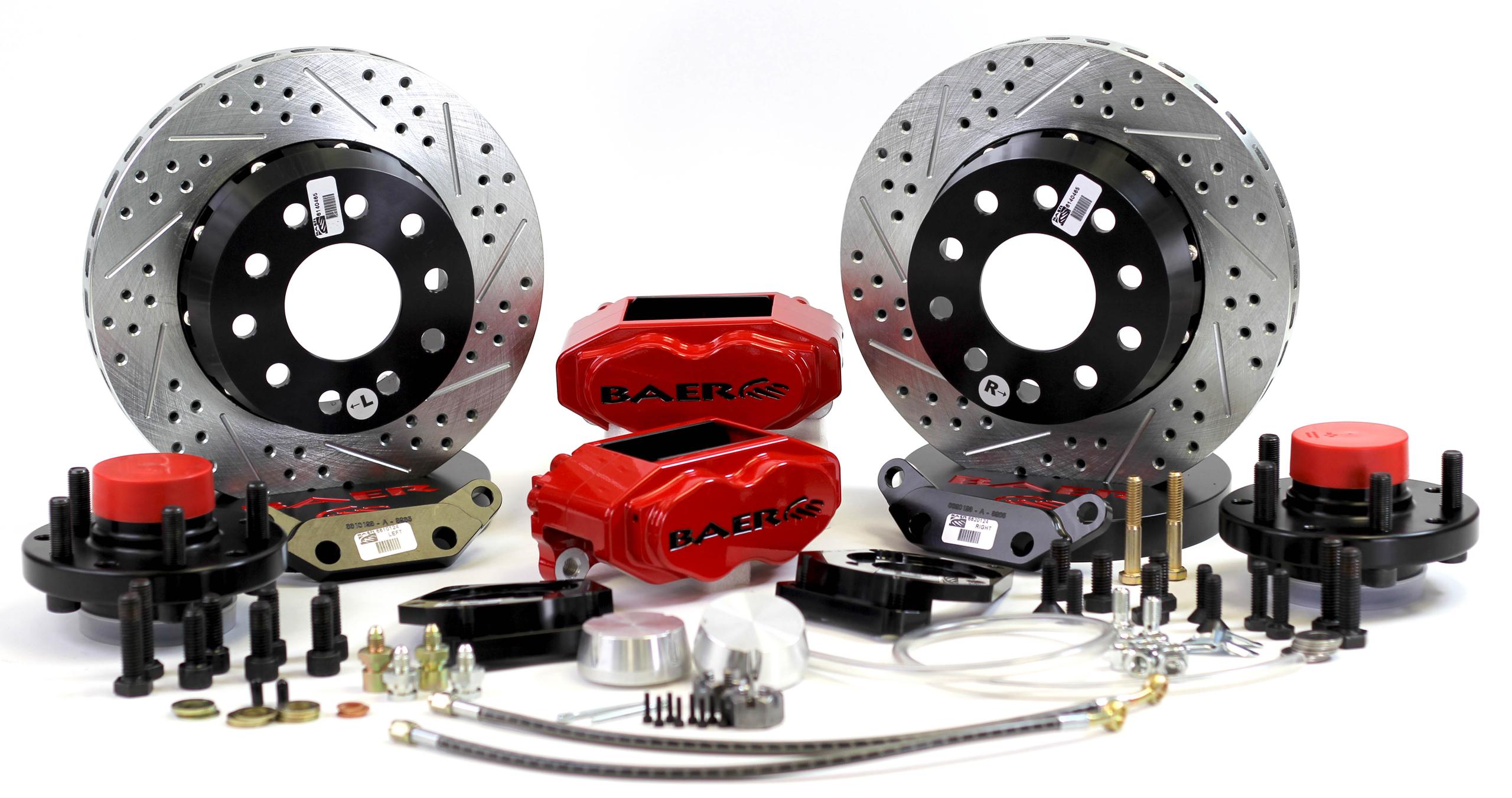 Baer 11" SS4+ Front Brake Kit, Comp Yellow, SDZ, Std. Studs (1970-1974 Ford, Mercury Fitments) - 4261379CY
