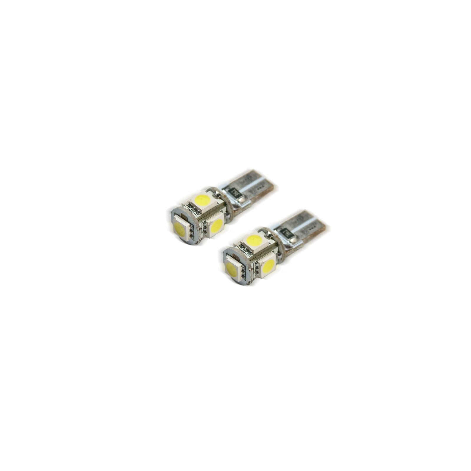 Oracle Lighting T10 5 Led 3 Chip Smd Bulbs, Cool White, Pair - 4801-001