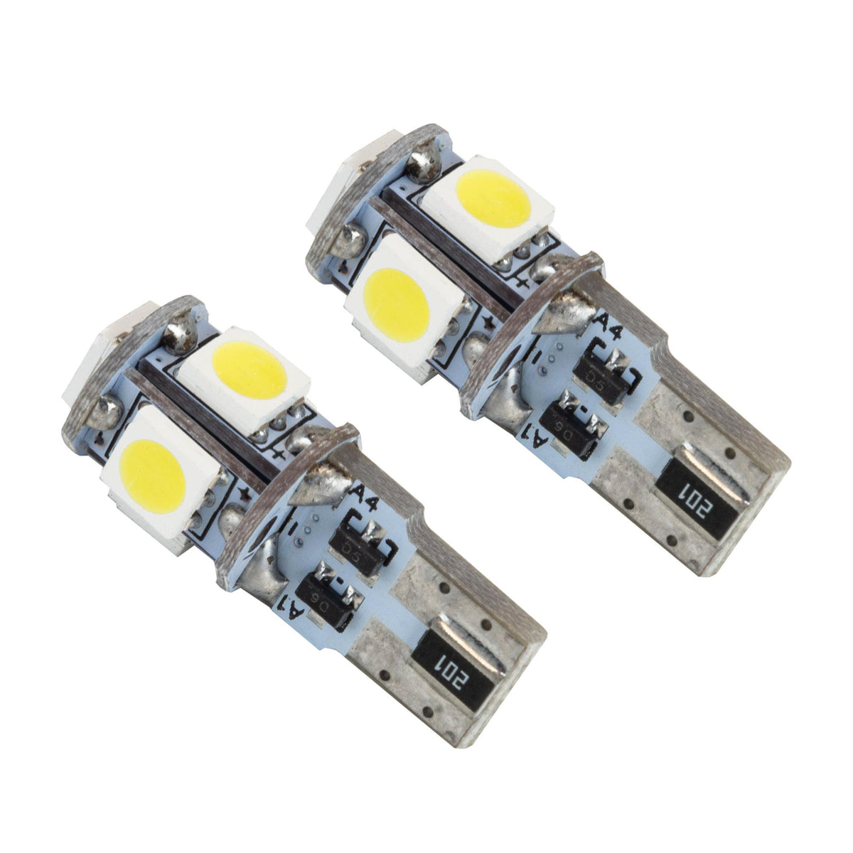 Oracle Lighting T10 5 Led 3 Chip Smd Bulbs, Cool White, Pair - 4801-001