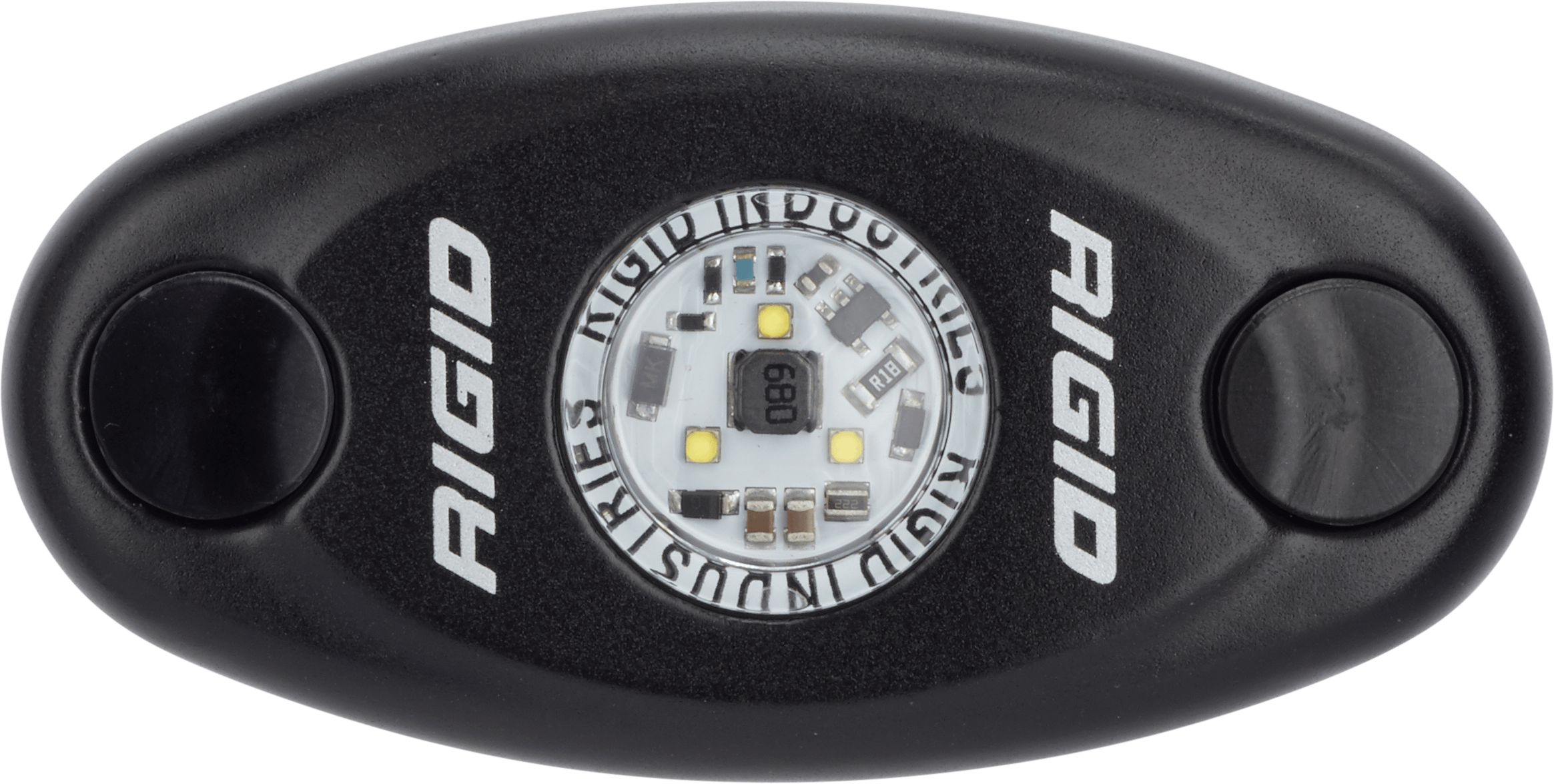 RIGID Industries Rigid A-Series Led Light, High Power, Red, Black Housing, Single - 480103