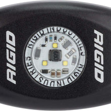 RIGID Industries Rigid A-Series Led Light, High Power, Red, Black Housing, Single - 480103