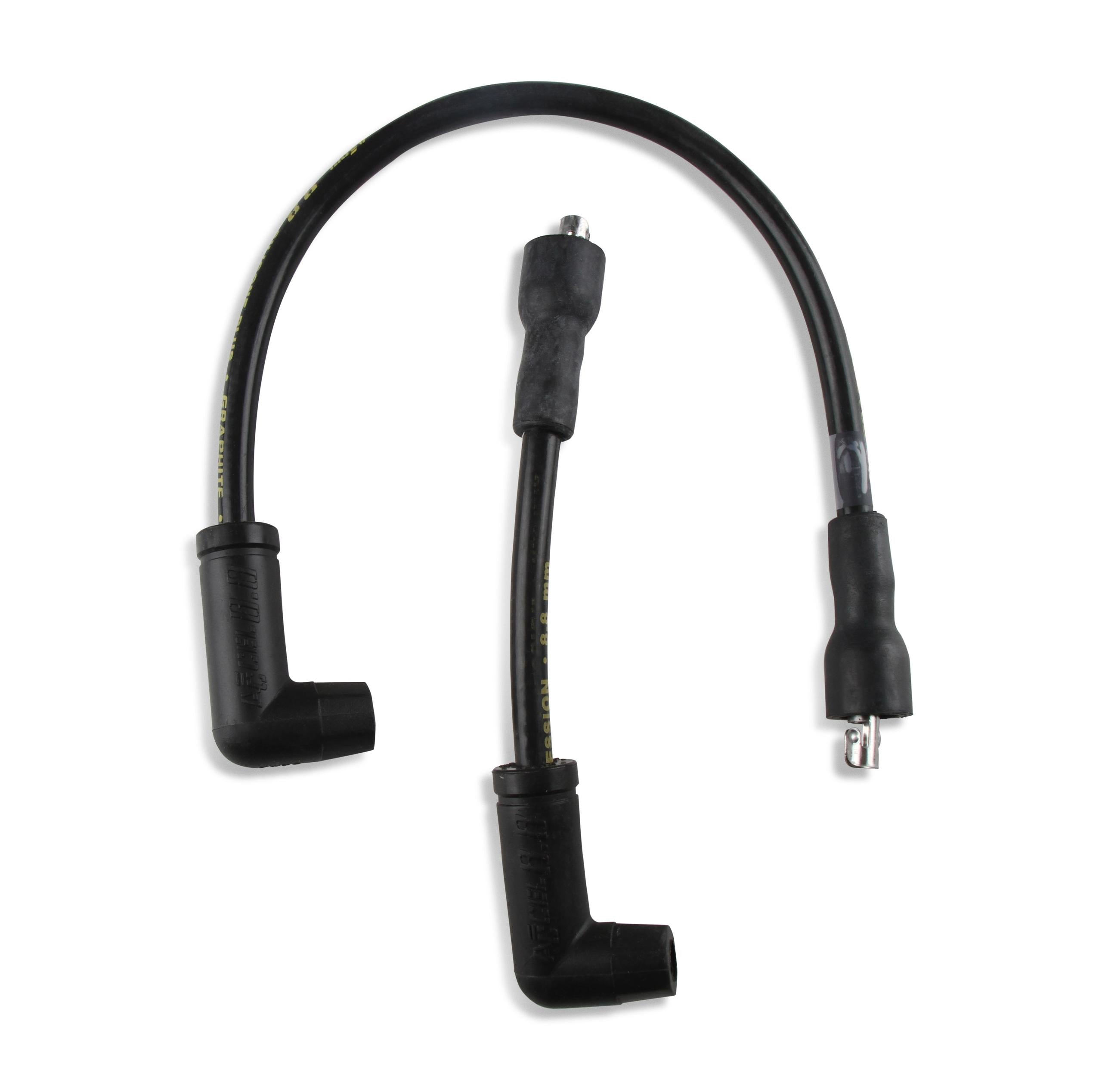 ACCEL Custom Race Wire; Motorcycle; HP Design; 8.8 mm; Spiral Core; Fits 1986-06 Harley Davidson Sportster XL Models; Black; - 172086K
