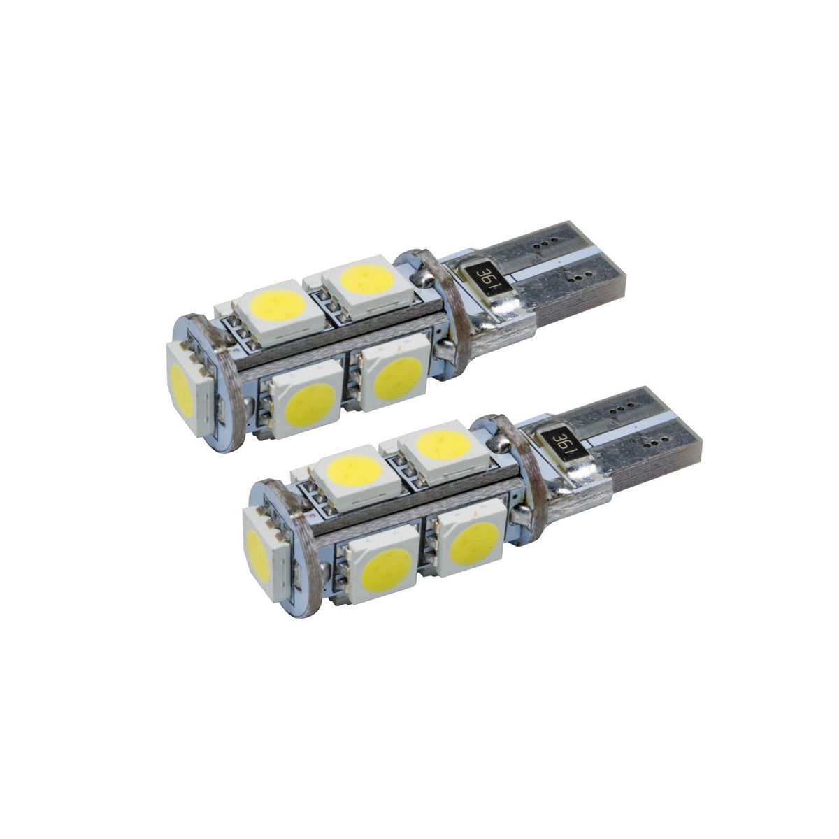 Oracle Lighting T10 9 Led 3 Chip Smd Bulbs, Cool White, Pair - 4804-001