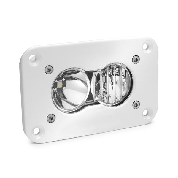 Baja Designs S2 Pro LED Work Light: (Each / White / Driving Combo Beam / Flush Mount / White Housing) (Universal) - 481003WT