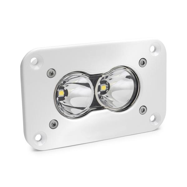 Baja Designs S2 Pro LED Work Light: (Each / White / Work-Scene Beam / Flush Mount / White Housing) (Universal) - 481006WT