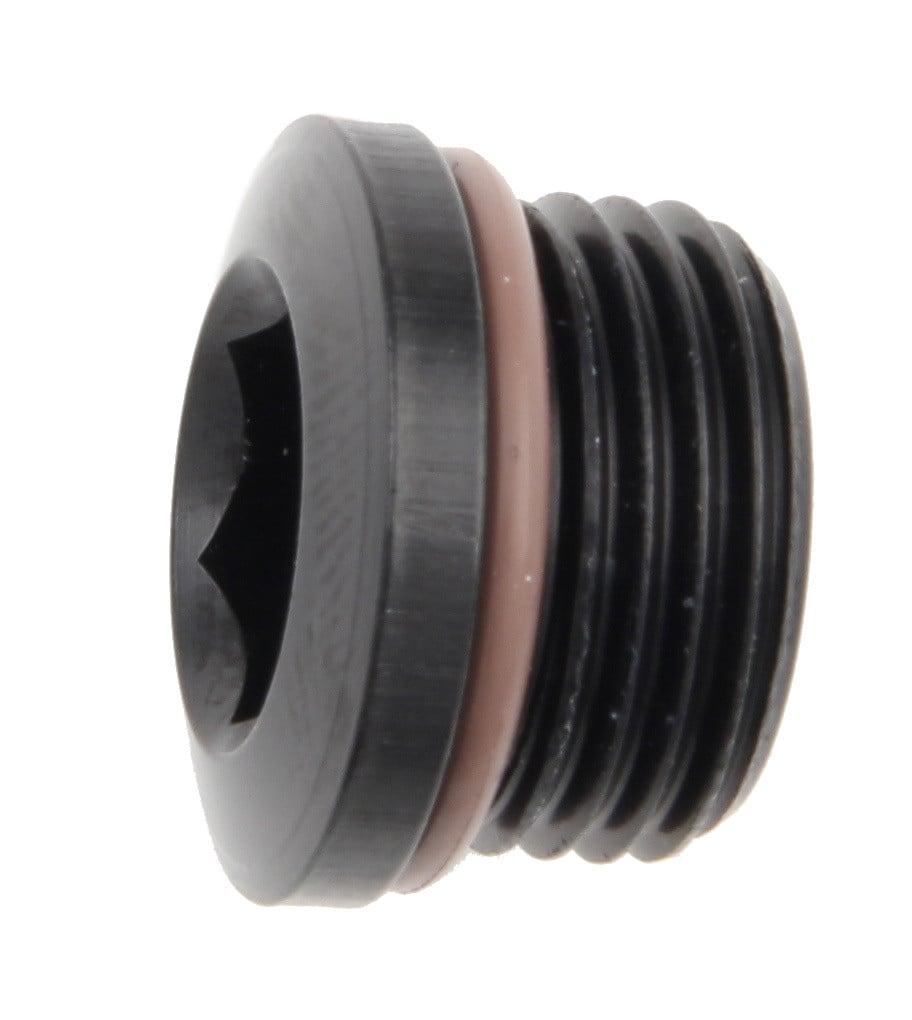 Fragola #4 (7/16-20) Socket Hex Port Plug, Black - 481304-BL