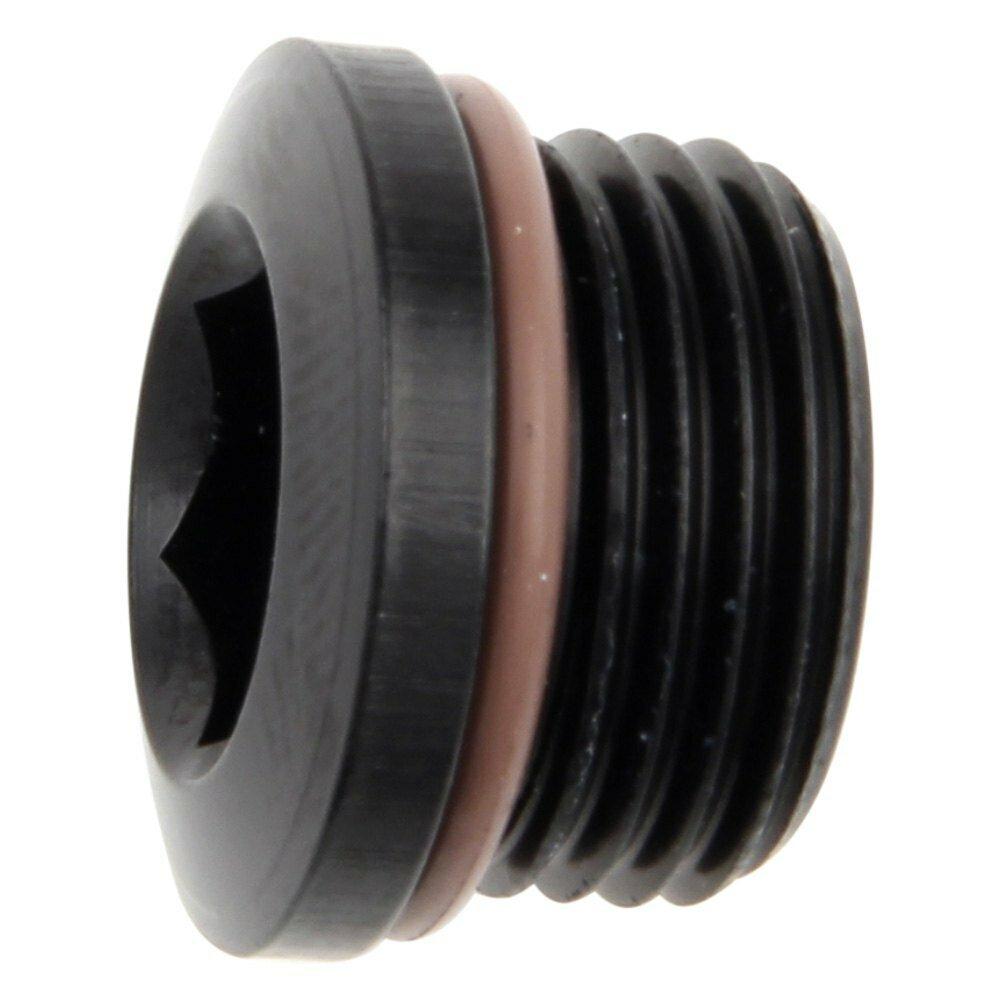 Fragola #6 (9/16-18) Socket Hex Port Plug, Black - 481306-BL