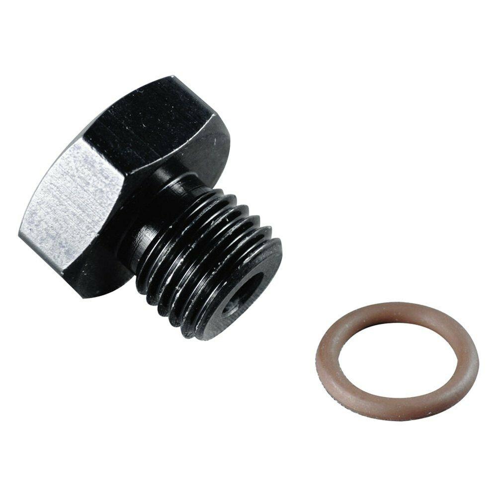 Fragola #12  Port Plug   1 1/16-12  Black - 481412-BL