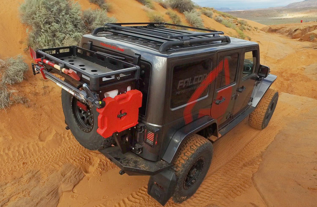 Teraflex 07-18 Wrangler JK Alta Cargo Rack Silver Rails - 4830000