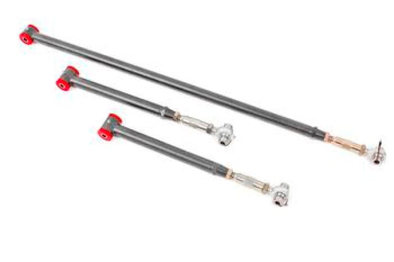 BMR Fabrication Rear suspension kit, on-car adj, poly/rod end TCA004, PHR010 Black Hammertone (1982-2002 3rd Gen F-Body) - RSK036H