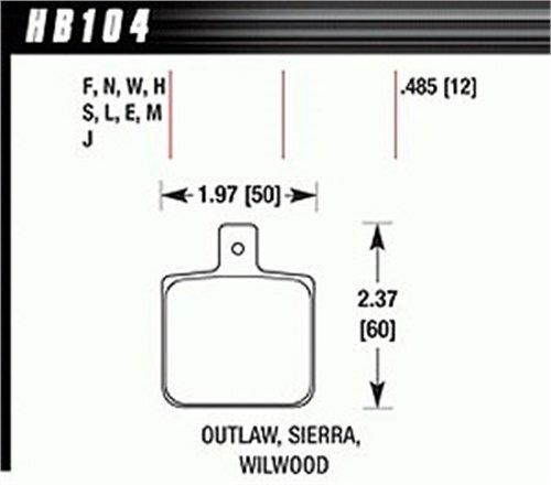 Hawk Motorsports Brake Pads - HB104M.485