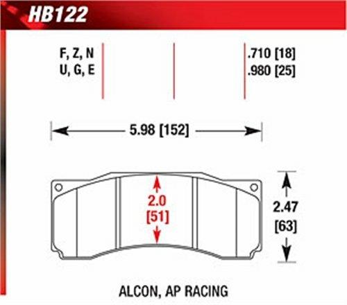 Hawk Motorsports Brake Pads (2007-2007 Mustang) - HB122G.710