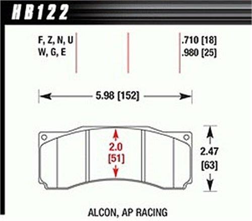 Hawk Street Brake Pads (2007-2007 Mustang) - HB122Z.710