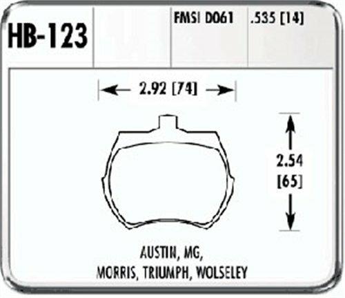 Hawk Street Brake Pads (1966-1979 MG Midget,1975-1980 Triumph TR7) - HB123N.535