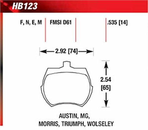 Hawk Motorsports Brake Pads - HB125E.650