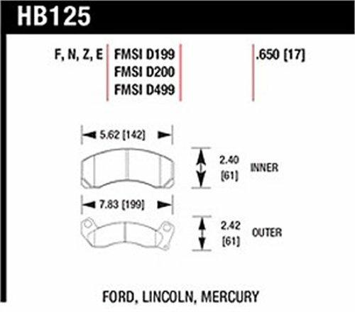 Hawk Street Brake Pads - HB125Z.650