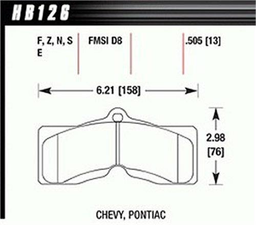 Hawk Motorsports Brake Pads (1966-1982 Corvette) - HB126S.505