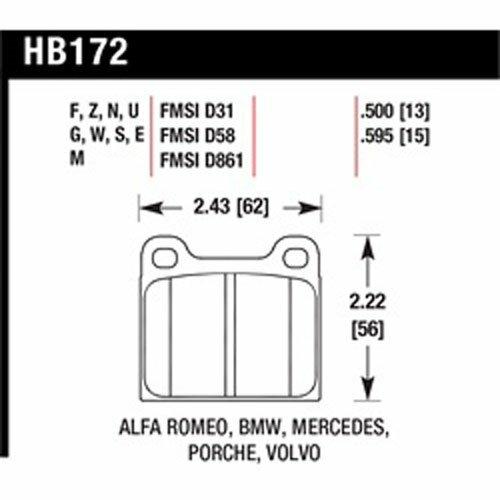 Hawk Street Brake Pads - HB172R.595