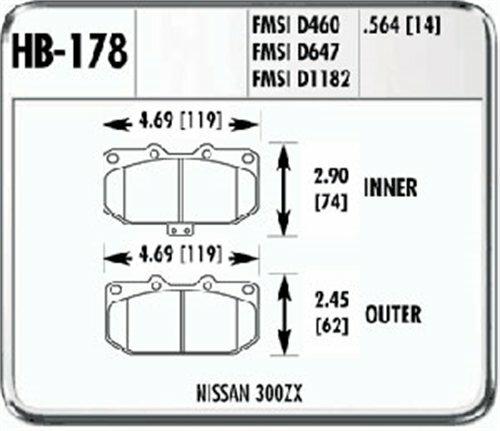 Hawk Street Brake Pads (1989-1996 300ZX) - HB178F.564