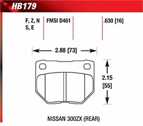 Hawk Motorsports Brake Pads (1989-1996 300ZX,2006-2007 Impreza) - HB179E.630