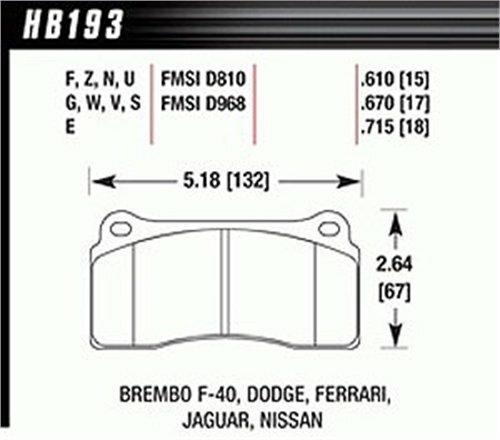 Hawk Motorsports Brake Pads - HB193V.670