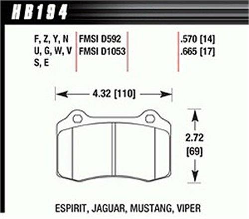 Hawk Street Brake Pads - HB194Y.570